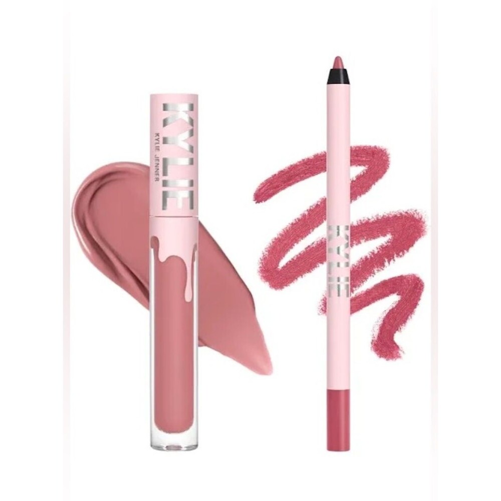 Kylie Matte Liquid Lipstick & Lip Liner Set - Posie K - Picture 1 of 3